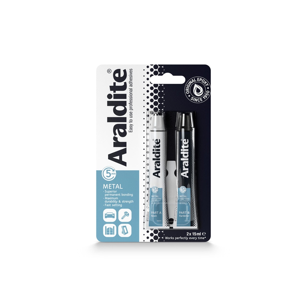 ARALDITE Metal - box 6 bi-tubi da 15ml